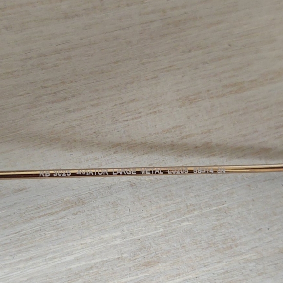 Gold Trimmed Ray Bans - Picture 7 of 9